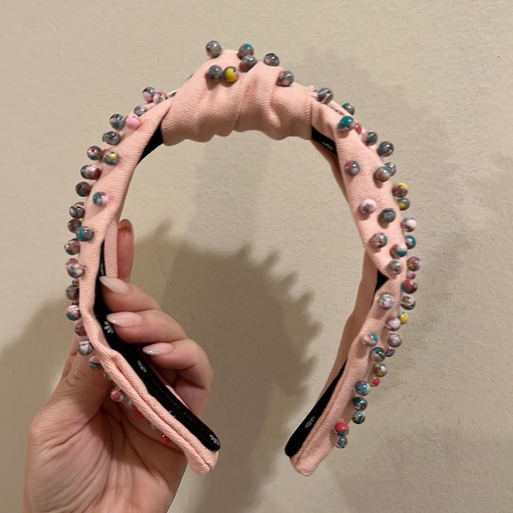 Lele Sadoughi Pink Confetti Headband - Picture 2 of 4